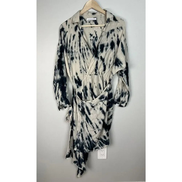 Young Fabulous Broke Raine Tie Dye Wrap Dress Size Large Rayon Women’s - Picture 1 of 7